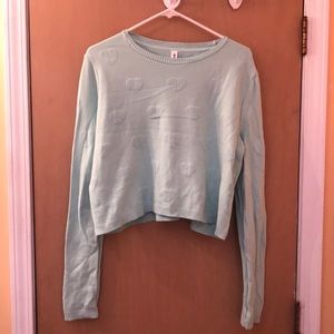 Long sleeve crop sweater